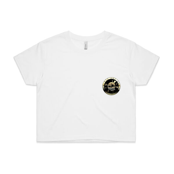 DFP Raglan Double-Gold - Womens Crop Tee Thumbnail