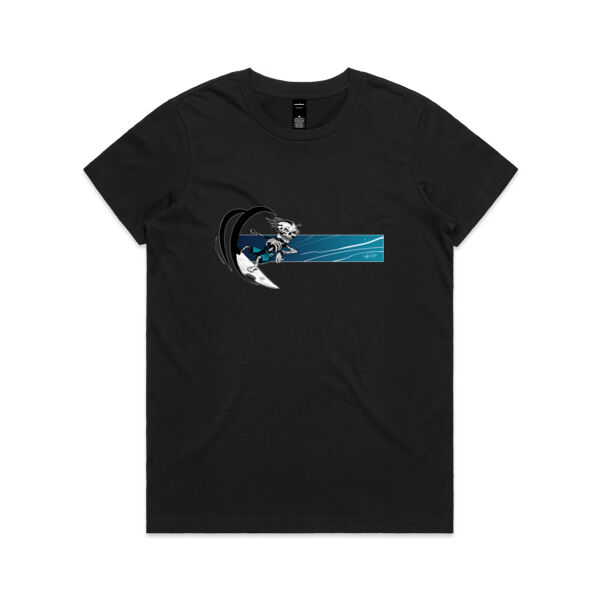 Blue BARREL BONEZY - Womens Maple Tee Thumbnail