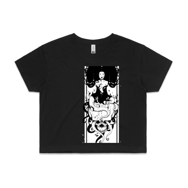KILLA'MARI - Chest - Womens Crop Tee Thumbnail