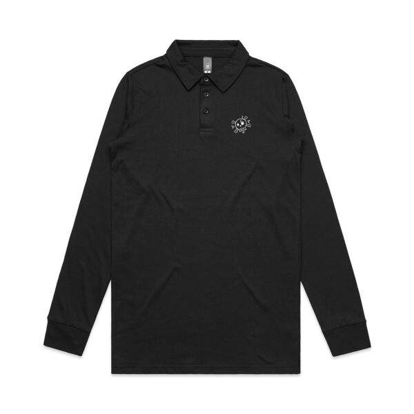 DFP SKULL - Mens Chad Longsleeve Polo Thumbnail