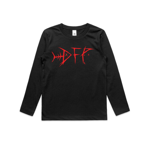 DEADFUSH Red - Kids Longsleeve Tee Thumbnail