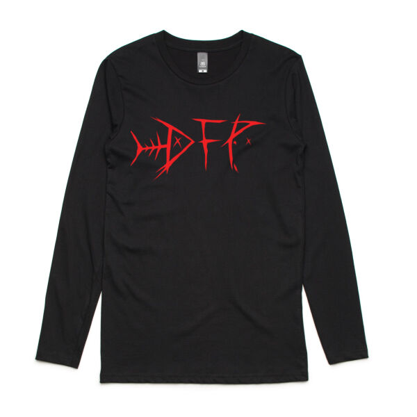 DEADFUSH Red - Mens Ink Longsleeve Tee Thumbnail