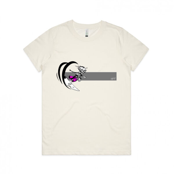 Pink BARREL BONEZY - Womens Maple Organic Tee Thumbnail