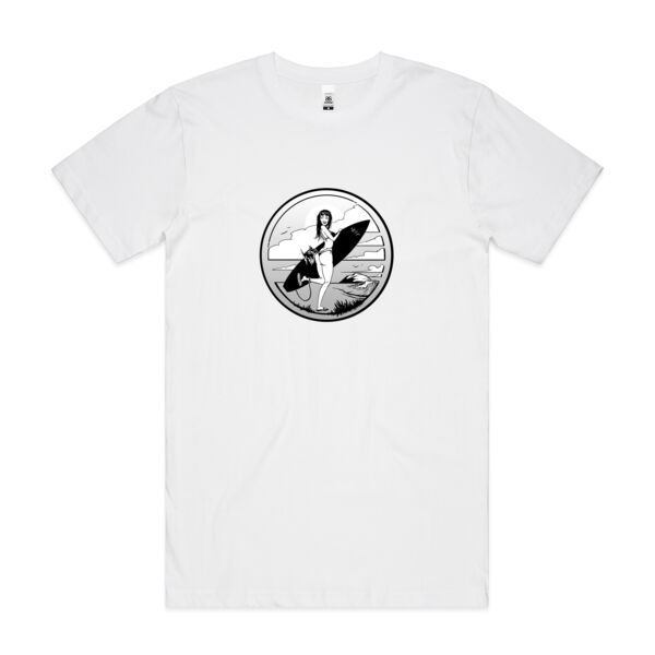 FISHBITES Black'n White - Mens Block T shirt Thumbnail