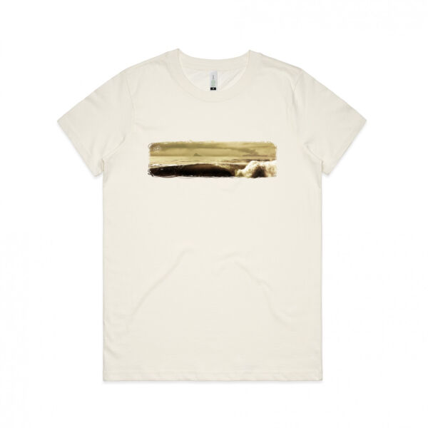WHITEISLAND WAVES - Womens Maple Organic Tee Thumbnail