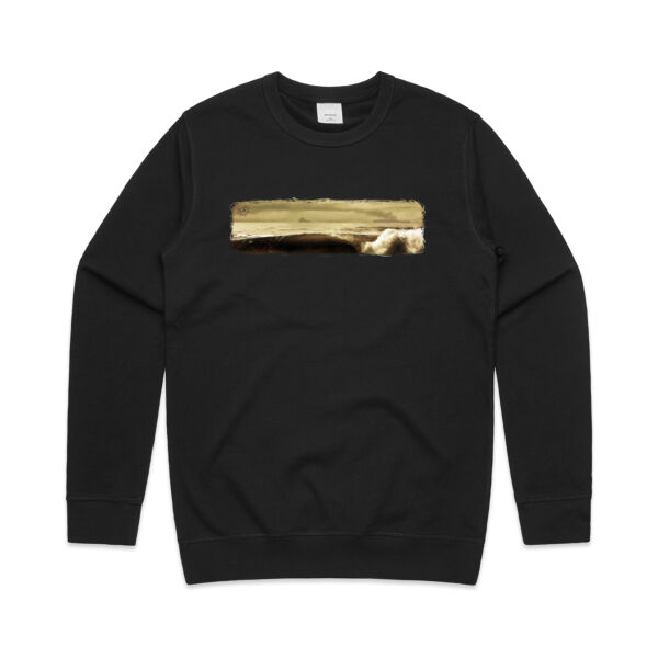 WHITEISLAND WAVES - Mens Premium Crew Thumbnail